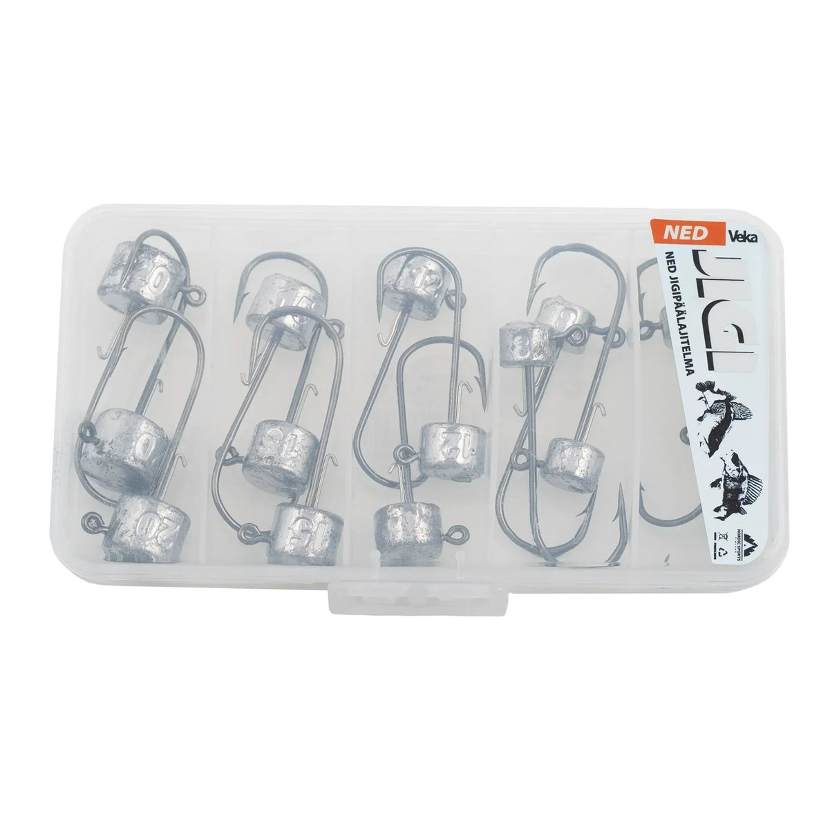 Veka NED Kuha jigipäälajitelma 15 kpl - Happy Angler
