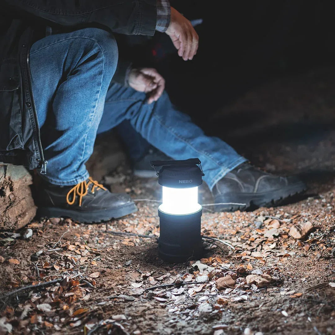 NEBO Big Poppy RC ladattava retkilyhty / taskulamppu 300 + 120 lm + virtapankki - Happy Angler
