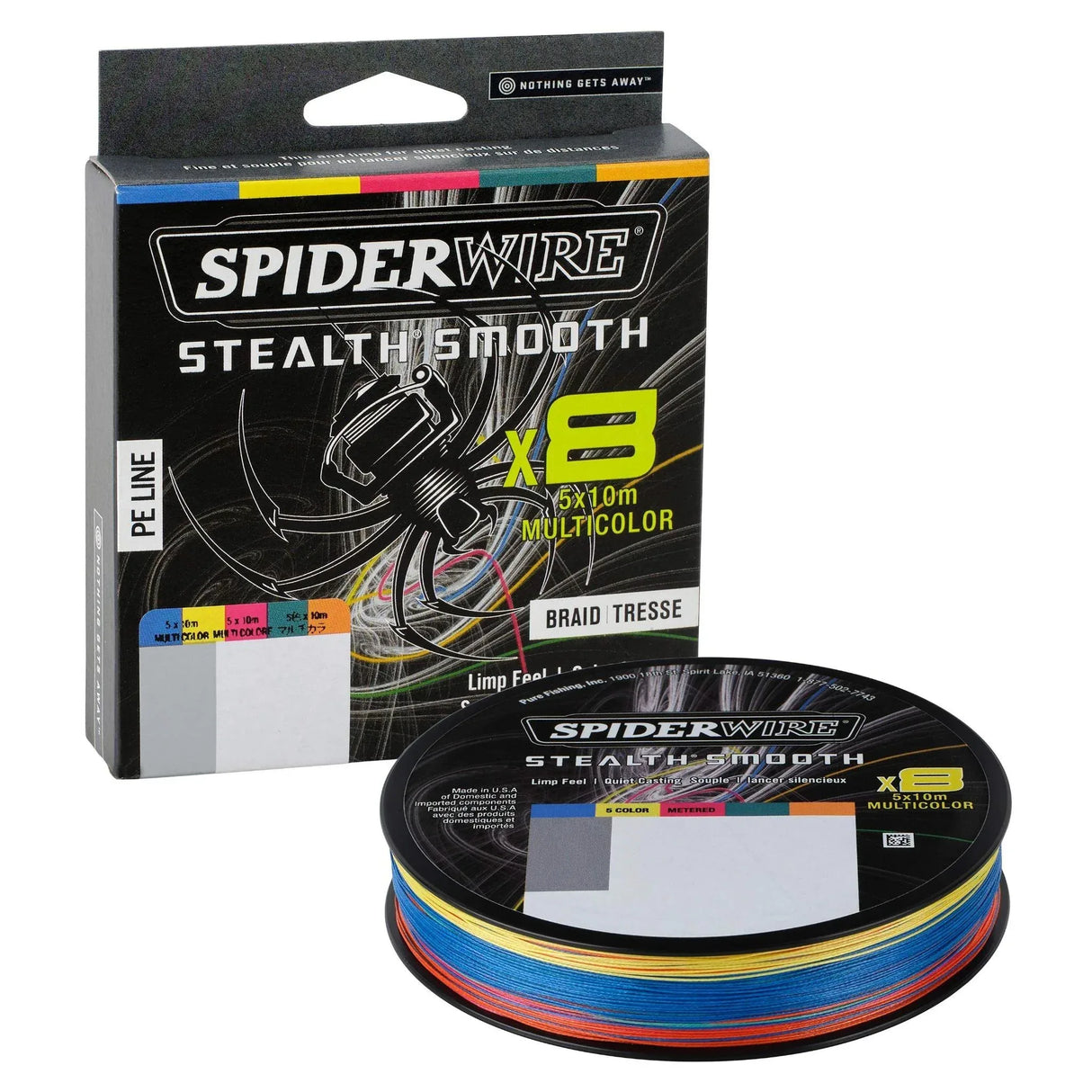 Spiderwire Stealth Smooth 8 Multicolor 600 m kuitusiima - Happy Angler