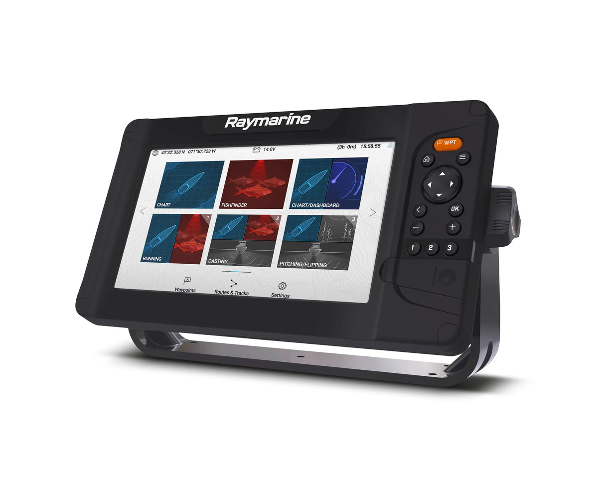 Raymarine Element 9 HV yhdistelmälaite + HV-100 anturi + ladattava LightHouse kartta - Happy Angler