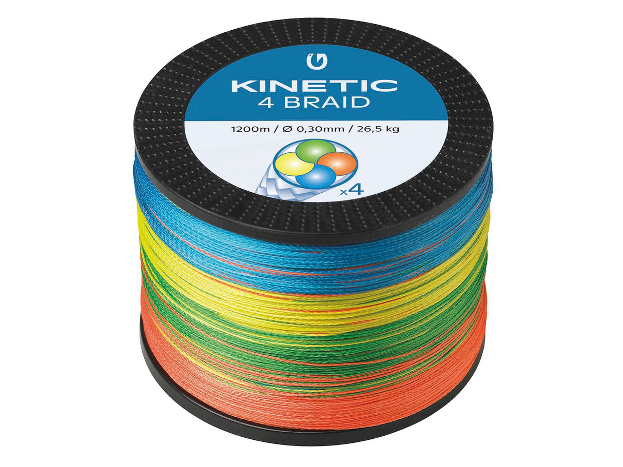 Kinetic 4 Braid Multicolor 1200 m flätlina