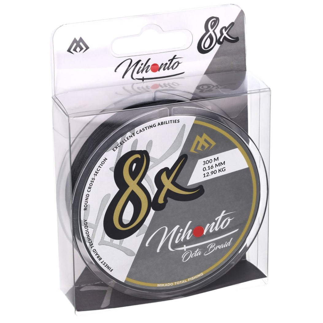Mikado Nihonto Octa Braid 300 m svart flätlina