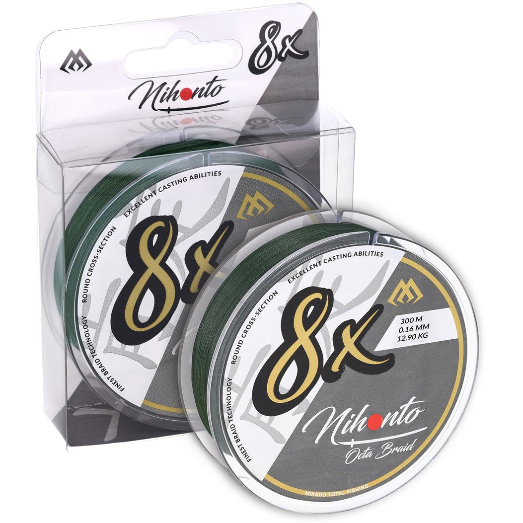 Mikado Nihonto Octa Braid 300 m vihreä kuitusiima