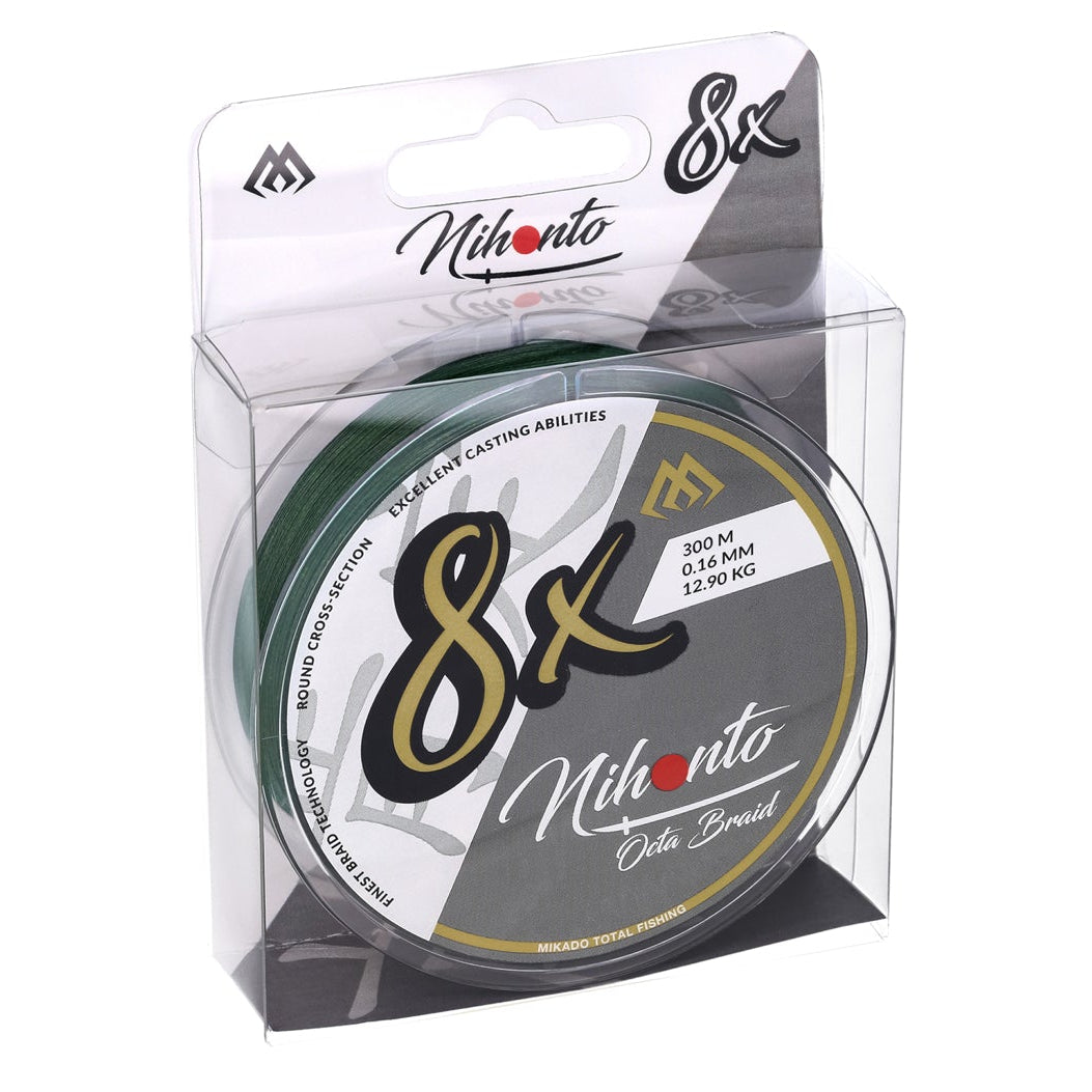 Mikado Nihonto Octa Braid 300 m vihreä kuitusiima