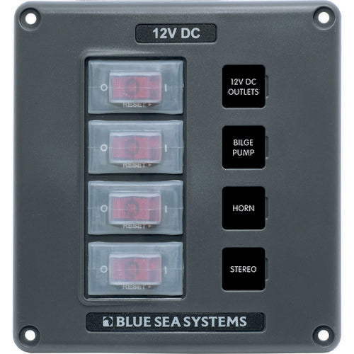 Blue Sea katkaisinpaneeli 4 katkaisinta