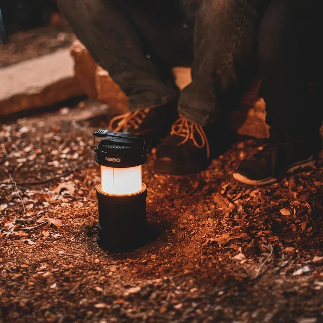 NEBO Big Poppy RC ladattava retkilyhty / taskulamppu 300 + 120 lm + virtapankki - Happy Angler