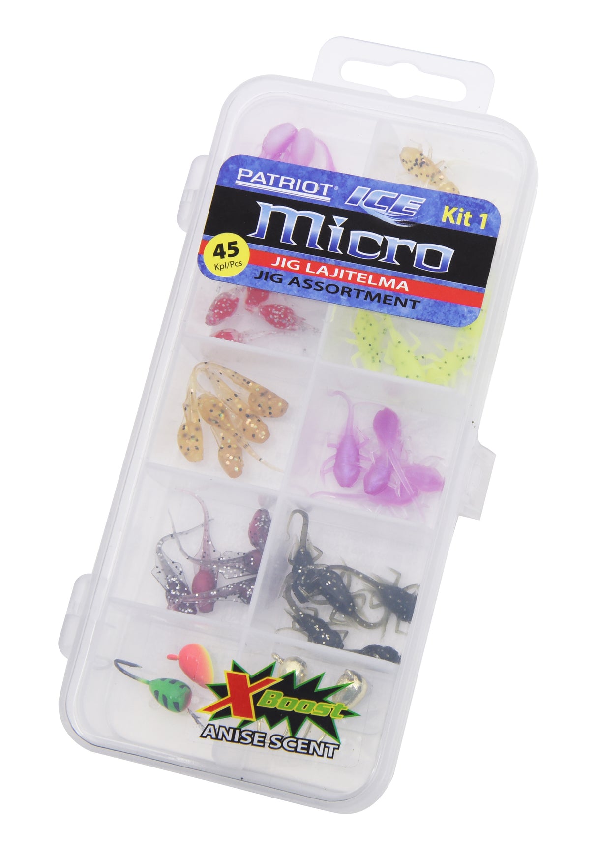 Patriot Ice Micro pilkkijigilajitelma 1 45 kpl/pkt