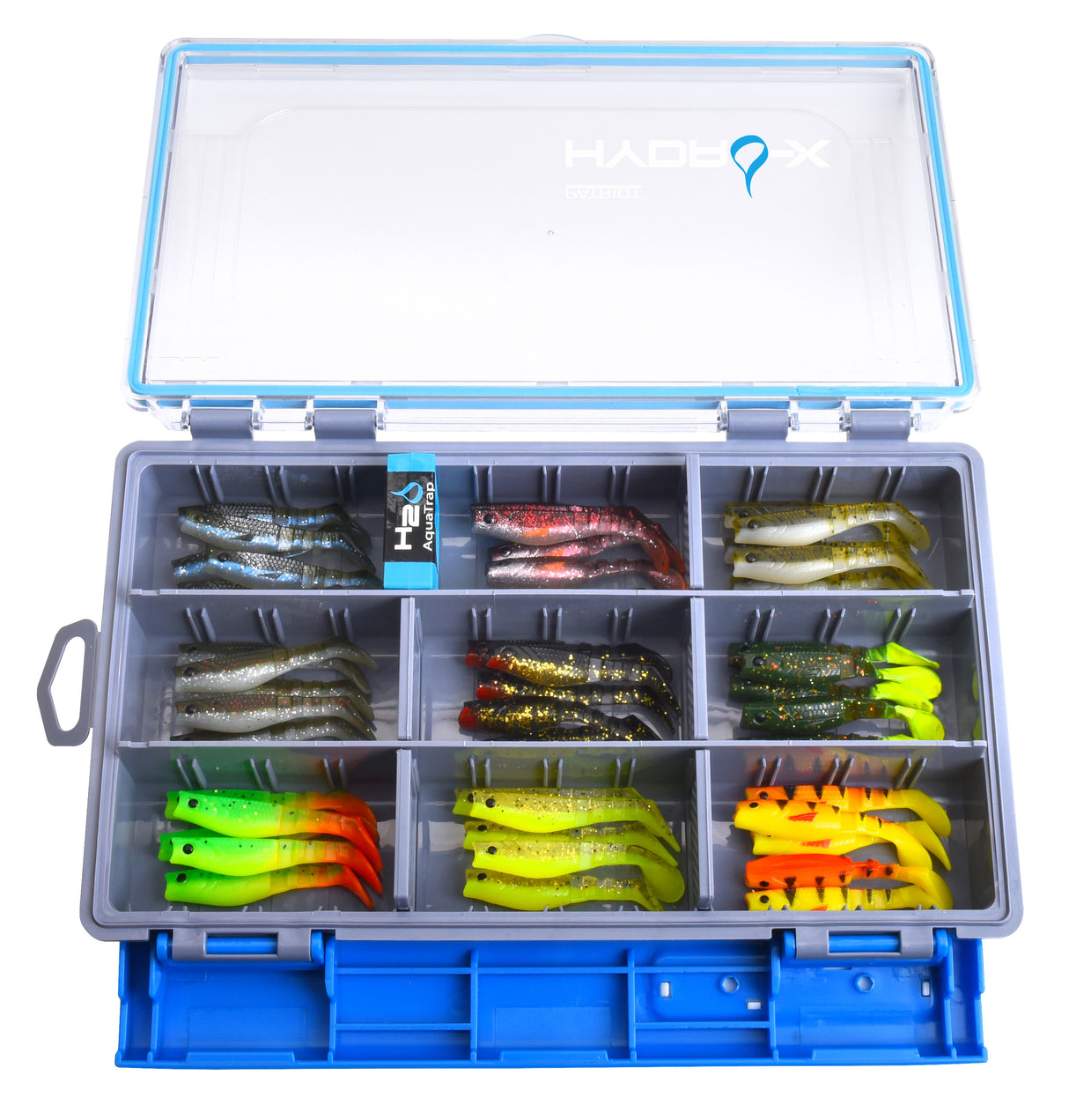 Patriot Baitfish Flex 7,5 cm jiggsortiment 36 st + Patriot Hydro-X betesask