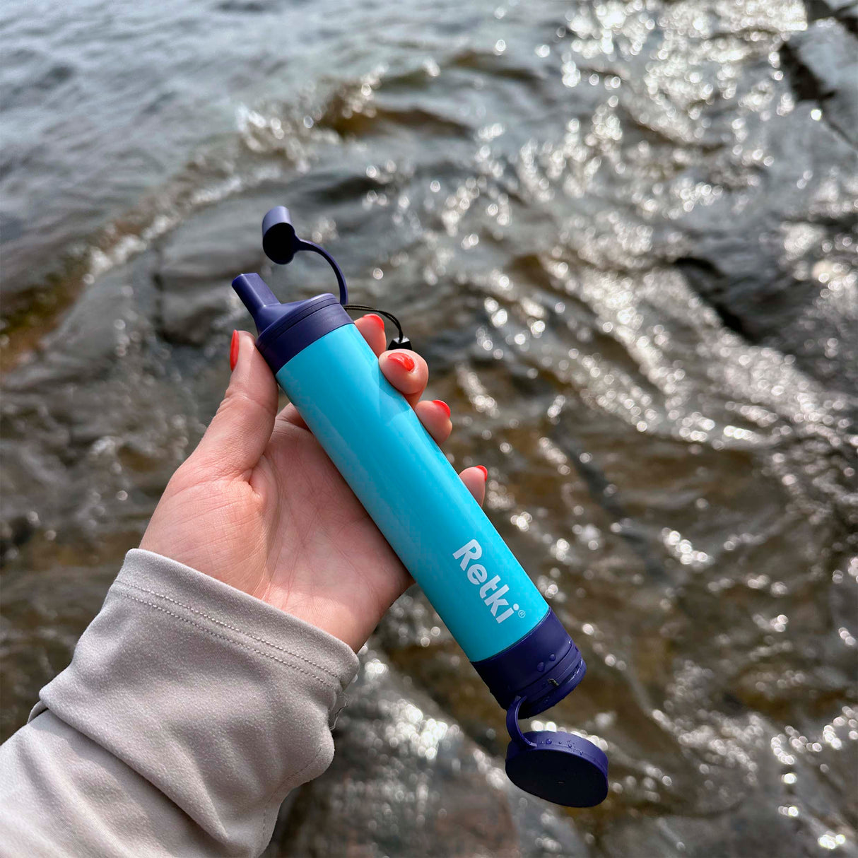 Retki sugrör med vattenfilter