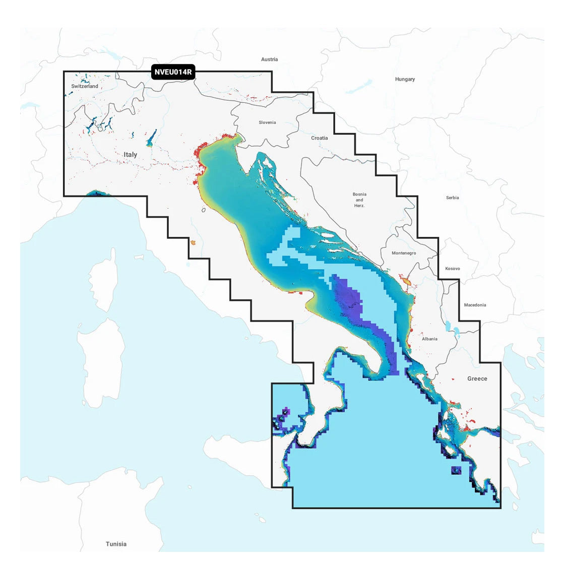 Garmin Navionics Vision+ NVEU014R Italia, Adrianmeri karttakortti