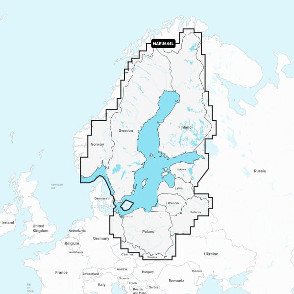 Navionics+ NAEU644L Östersjön sjökort