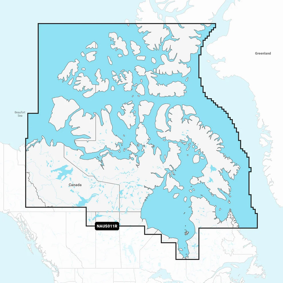 Navionics+ NAUS011R Norra Kanada sjökort