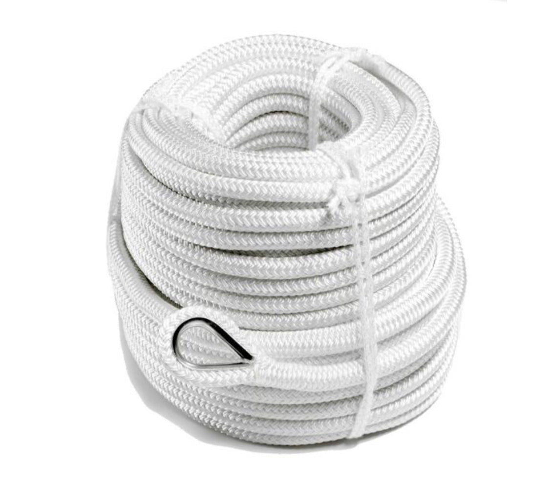 Robline Poseidon ankkuriköysi valkoinen 50 m 14 mm
