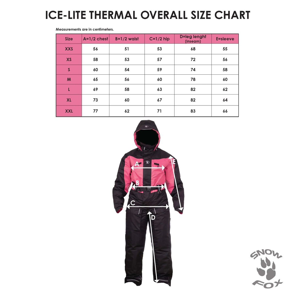 Snow Fox Ice naisten lämpöhaalari musta-pinkki - Happy Angler