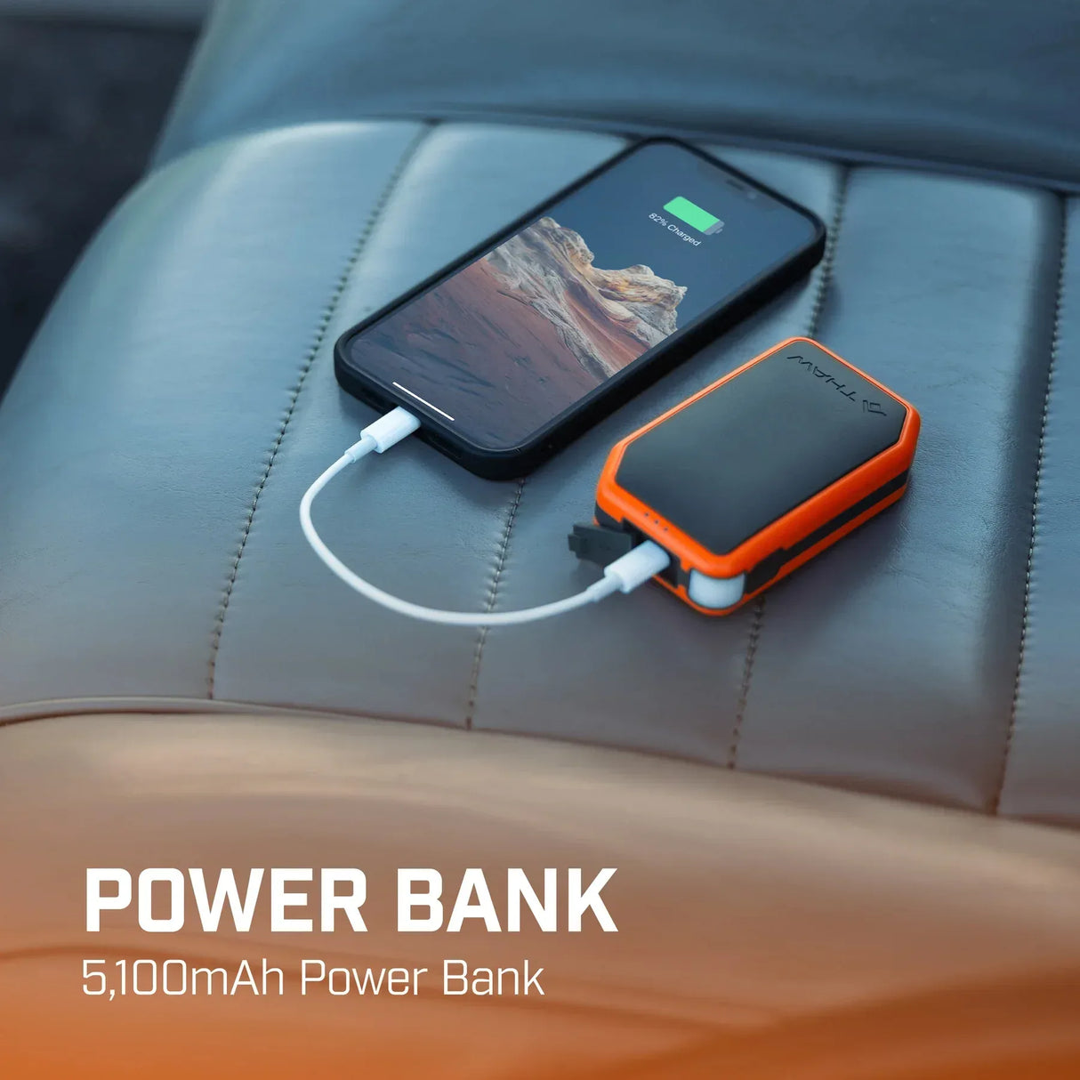THAW ladattava käsienlämmitin taskulampulla + 10000 mAh powerbank - Happy Angler