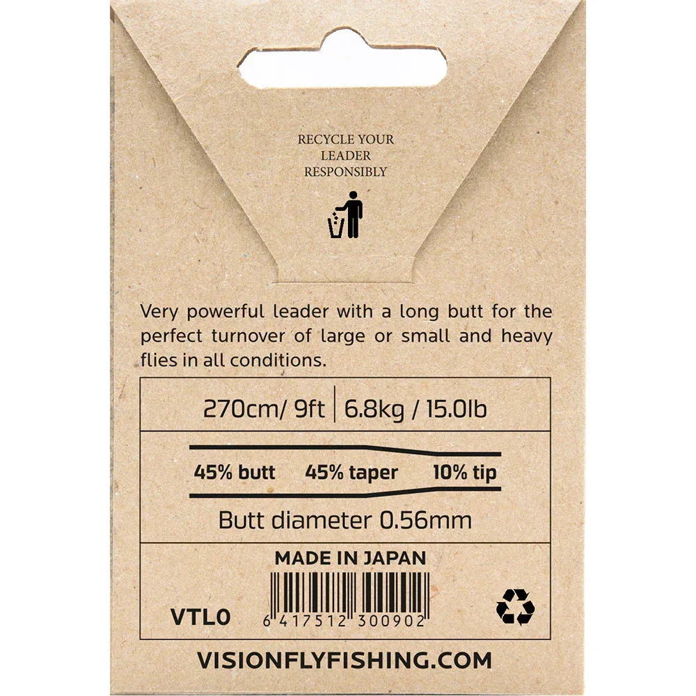 Vision Trout Leader 9´ kartioperuke - Happy Angler