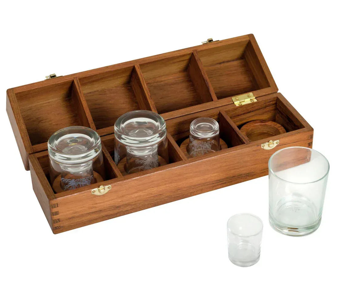 Maritim Kapteenin Baari teak laatikossa - Happy Angler