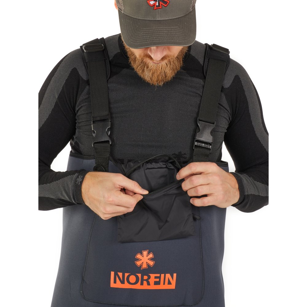 Norfin Shadow Neoprene vadarbyxor med stövlar