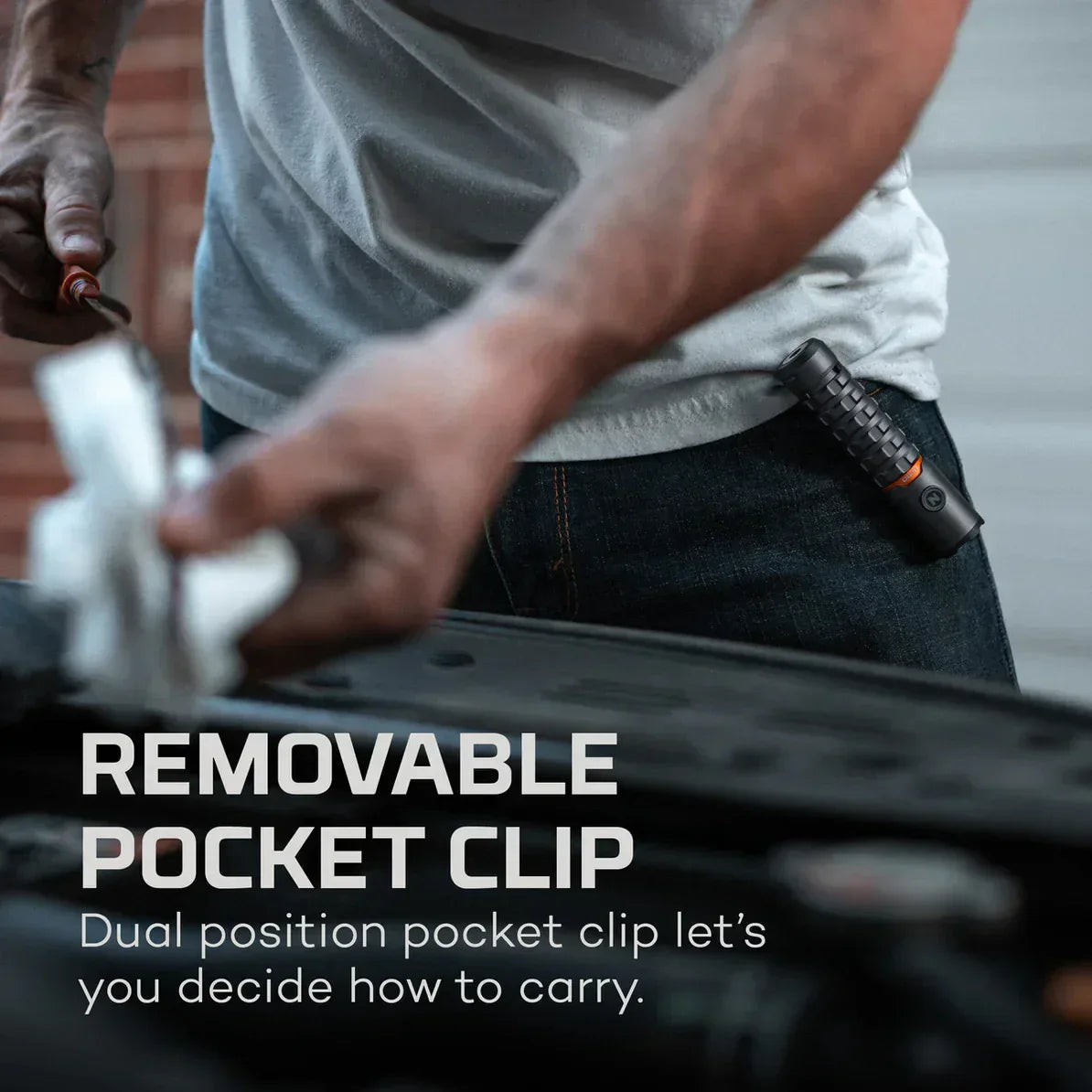 NEBO Torchy 2K ladattava taskulamppu 2000 lm - Happy Angler