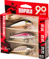 Rapala 90 år R90 Countdown Mid Naturistic wobblersortiment 3 st/pkt