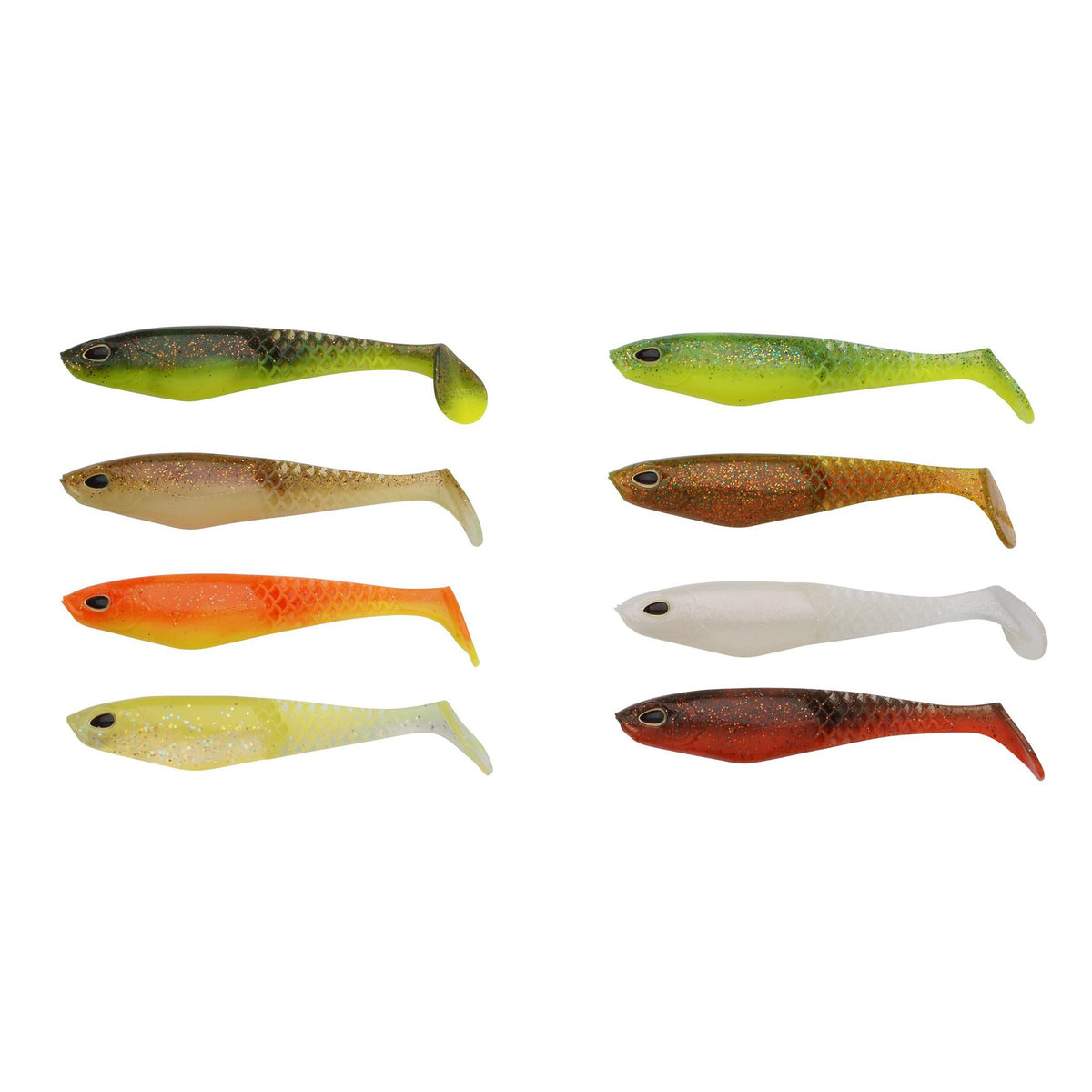 Berkley Cullshad 7,5 cm Dark Water Mix jigg 8 st/pkt