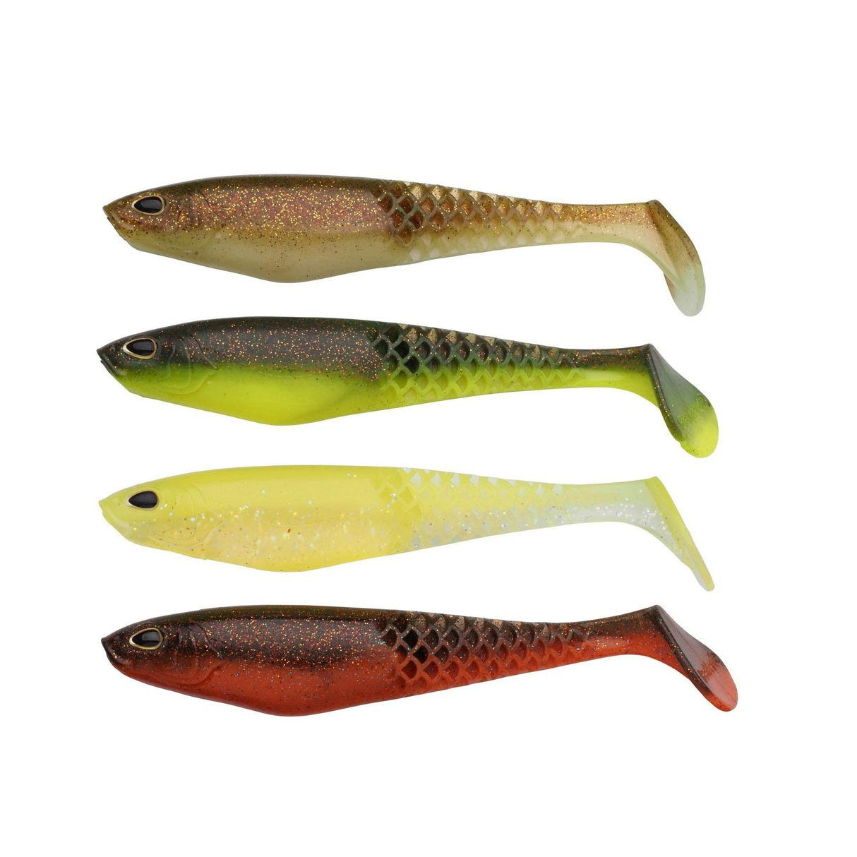 Berkley Cullshad 12,5 cm Dark Water Mix jigg 4 st/pkt