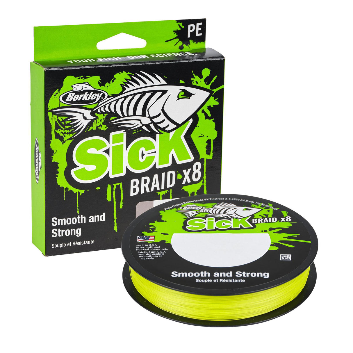 Berkley Sick Braid X8 Flame Green 300 m flätlina