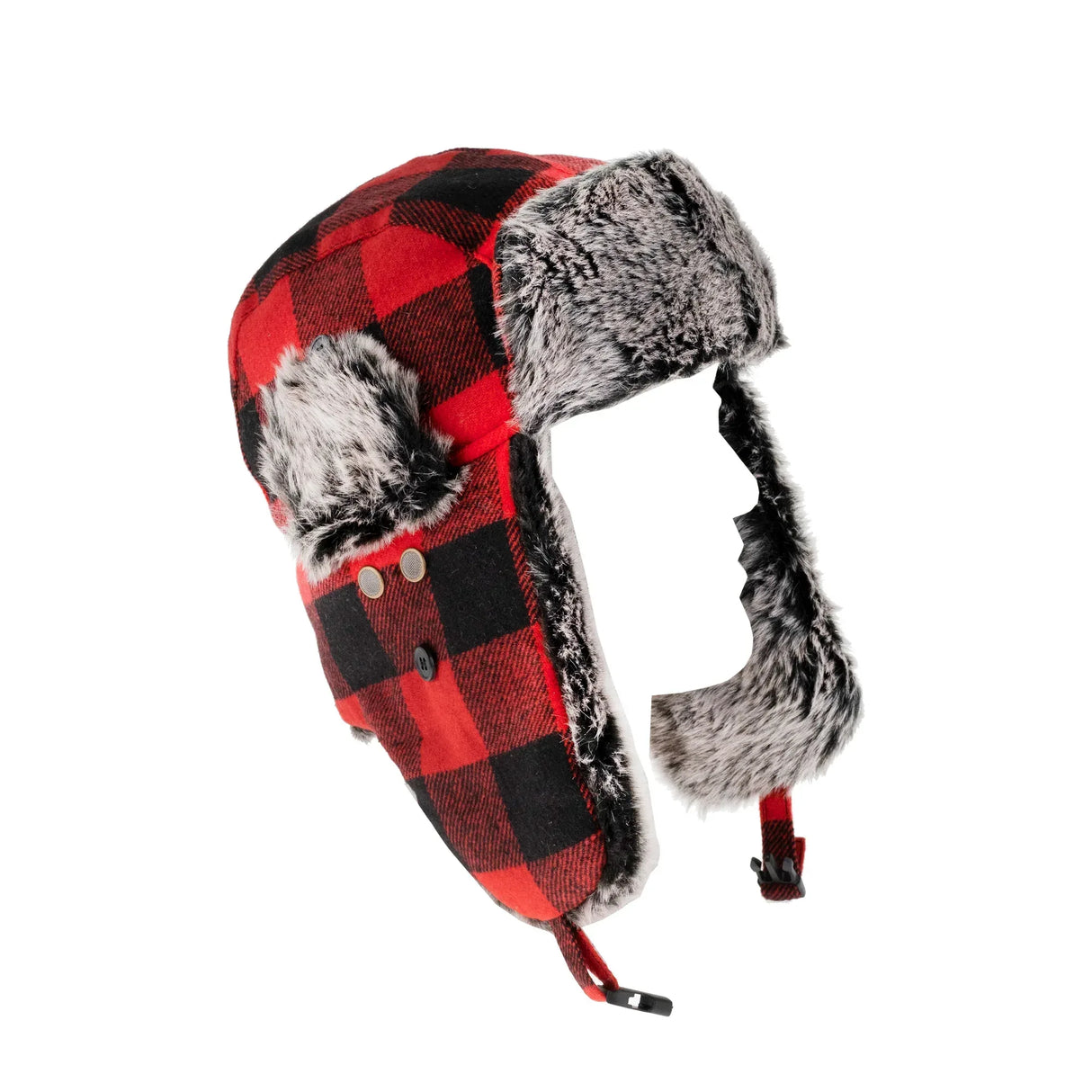 Snow Fox Lumberjack karvahattu punainen - Happy Angler