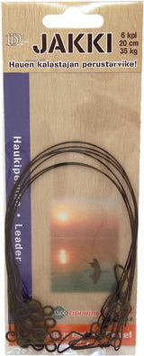 Jakki 20 cm vaijeriperuke 6 kpl/pkt - Happy Angler