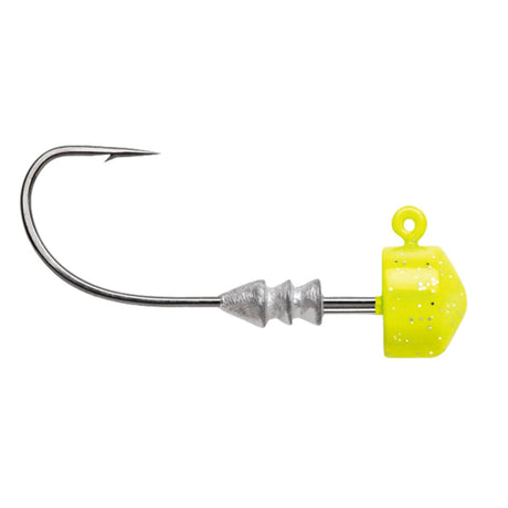 VMC NED Rig Chartreuse jiggskalle 4 st/pkt