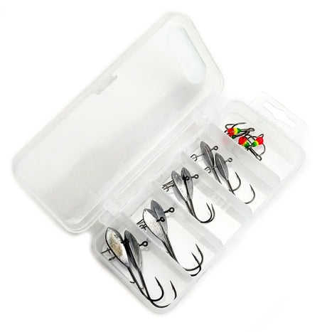 Jasu pilkkijigipäälajitelma kuhalle 12 kpl - Happy Angler