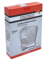 Patriot vakuumipussi 25cm x 35cm 50kpl/pkt - Happy Angler