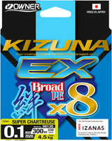 Owner SuperKizuna EX Chartreuse 150 m kuitusiima - Happy Angler