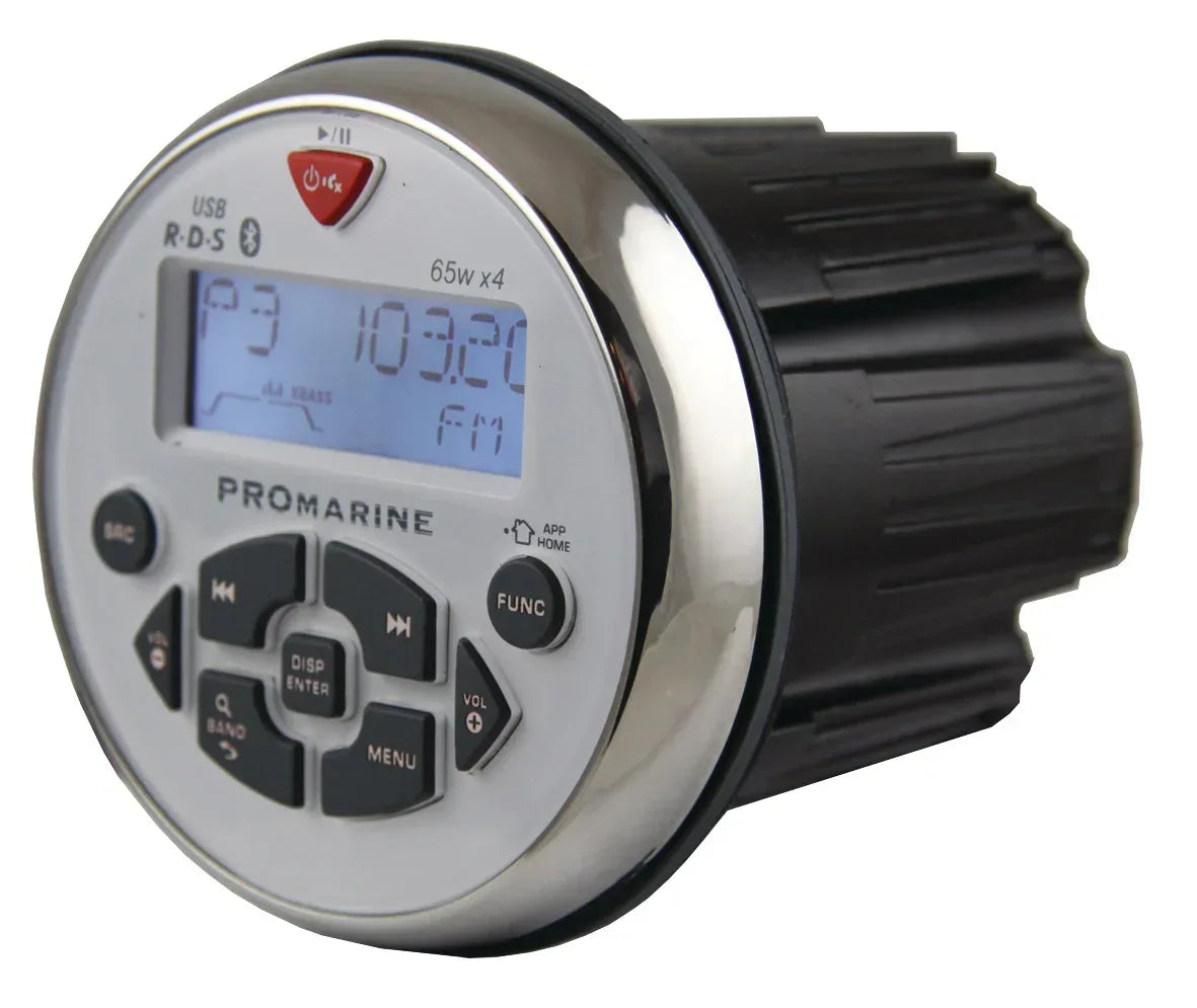 LTC Promarine 1111 vesitiivis pyöreä 4x65 W valkoinen RDS-veneradio - Happy Angler