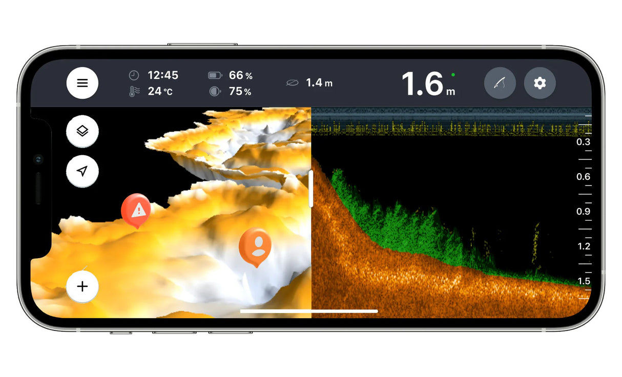 Deeper Smart Sonar CHIRP+ 3 langaton kaikuluotain