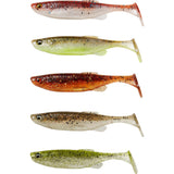 Savage Gear Fat Minnow T-Tail 9 cm jigi Clear Water Mix 5 kpl/pkt