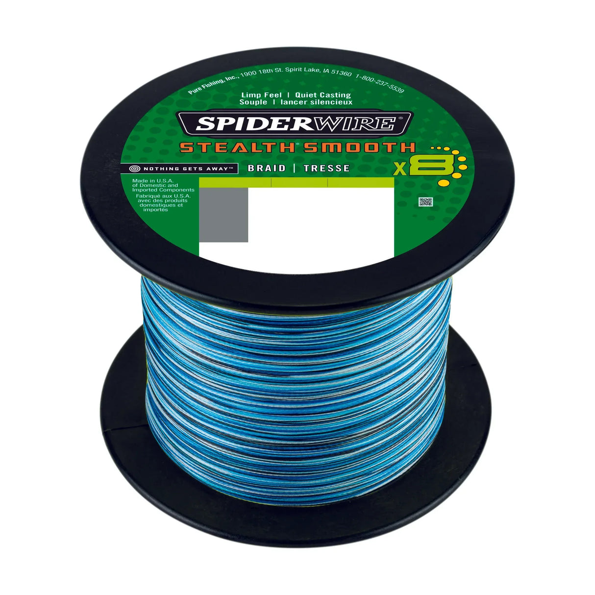 Spiderwire Smooth 8 Blue Camo 2000 m - Happy Angler