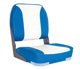 Oceansouth Deluxe taittuva veneistuin, sininen/valkoinen - Happy Angler