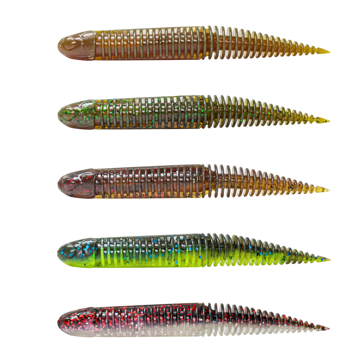 Savage Gear NED Dragon Tail Slug 7,2 cm Clear Water Mix jigg 5 st/pkt