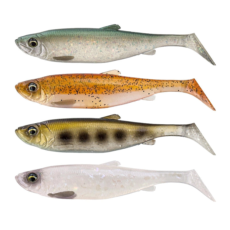Savage Gear 3D Herring Shad 9 cm Clear Water Mix jigi 4 kpl/pkt