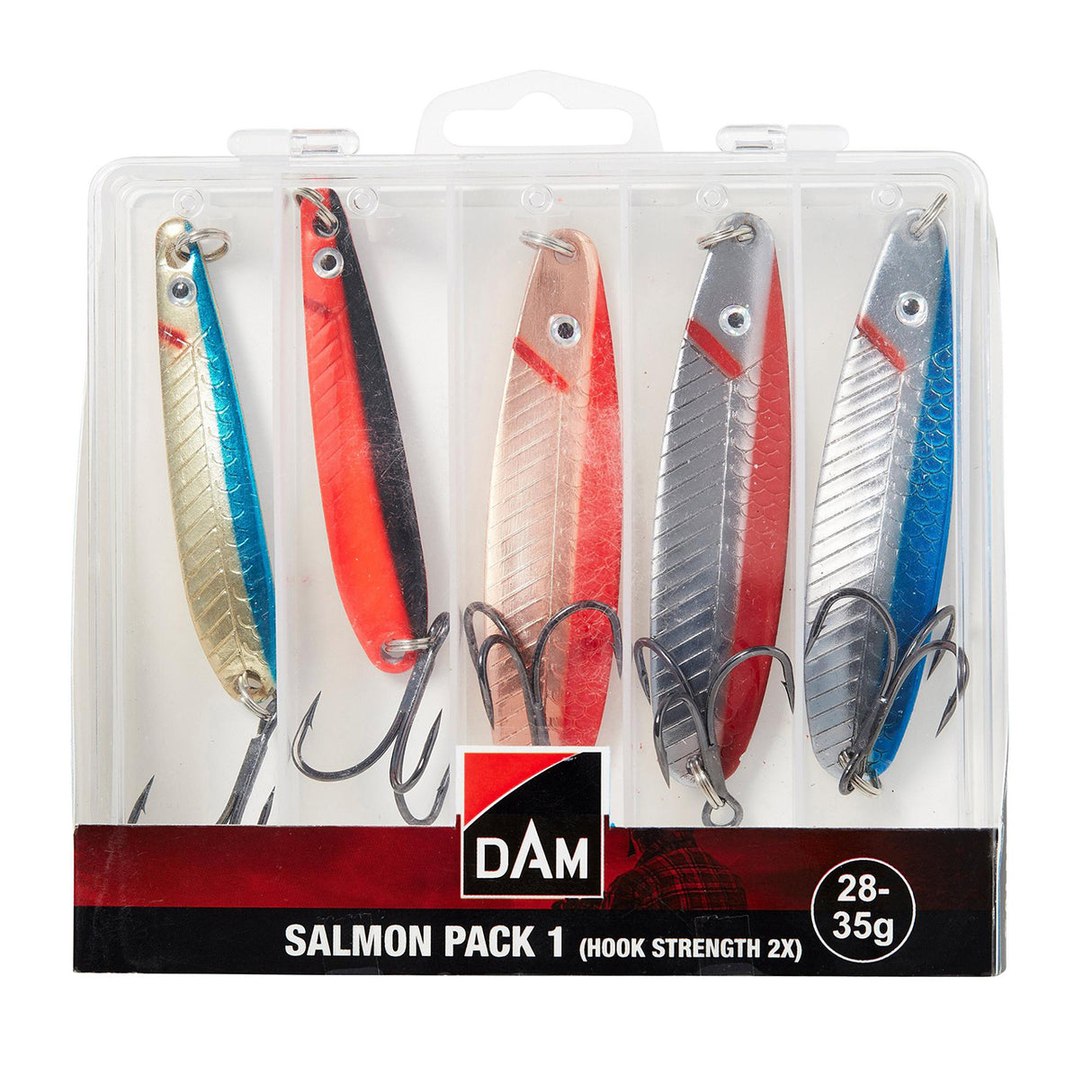DAM Salmon Pack 28-35 g lusikkalajitelma 5 kpl/pkt