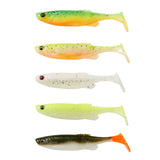 Savage Gear Fat Minnow T-Tail 13 cm Dark Water Mix jigg 5 st/pkt