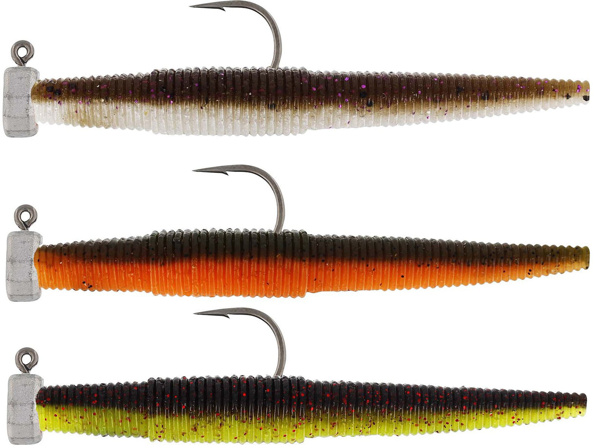 Westin NED Worm R´N R Dark Water Mix 7 cm jigg 3 st/pkt