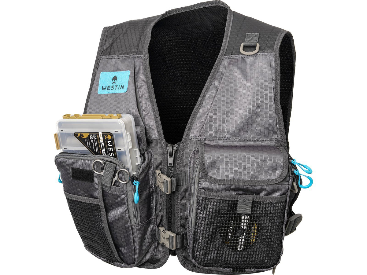 Westin W4 HD Fishing Vest fiskeväst + 2 askar