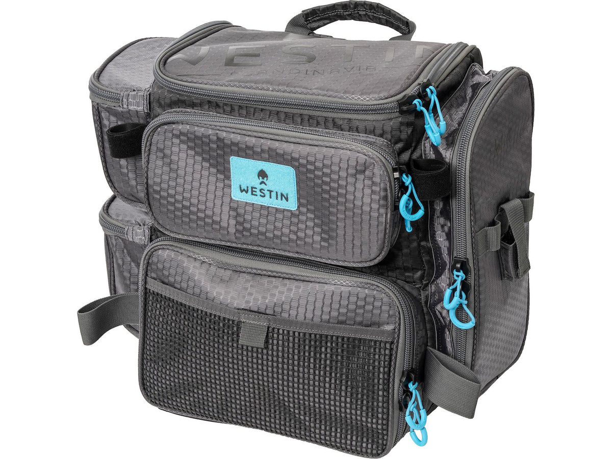 Westin W4 HD Rucksack fiskeryggsäck + 3 askar