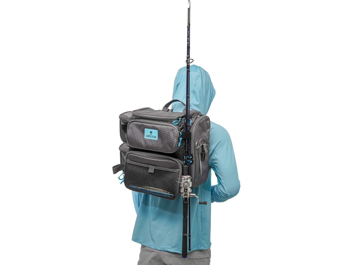 Westin W4 HD Rucksack fiskeryggsäck + 3 askar