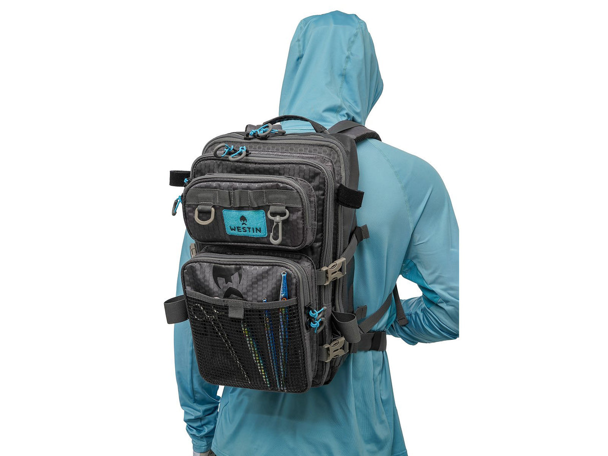 Westin W4 HD Backpack kalastusreppu + 2 rasiaa