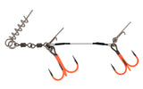 Mikado Jaws Double EVO Titanium UV färdig stinger rigg