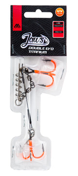 Mikado Jaws Double EVO Titanium UV färdig stinger rigg