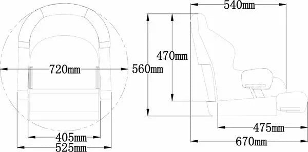 Marinvent venetuoli sis. Tuolinjalka - Happy Angler